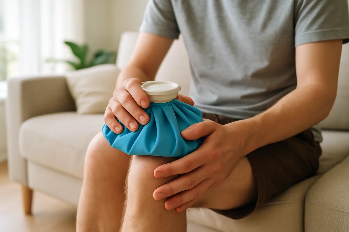 Ghiaccio per il dolore al ginocchio: come usarlo